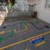 סקיפ משחקי רצפה - מיומנות ואתגר- משחק רצפה - מבוך חיות מהצד
